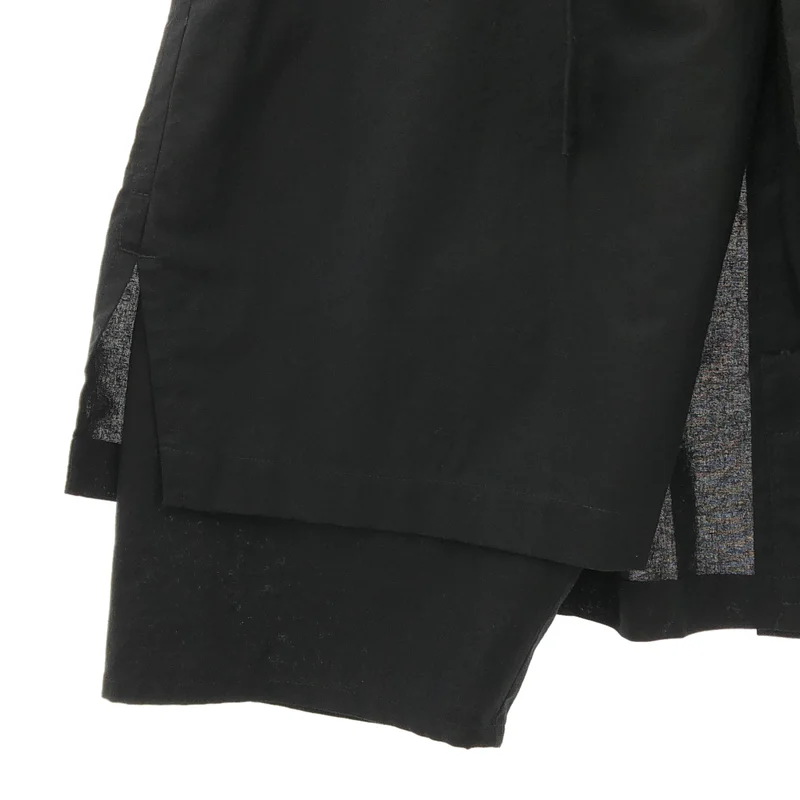 YOHJI YAMAMOTO POUR HOMME / ヨウジヤマモトプールオム | 2019AW | シグネチャー エンブロイダリー ラップパンツ | 2 | メンズ