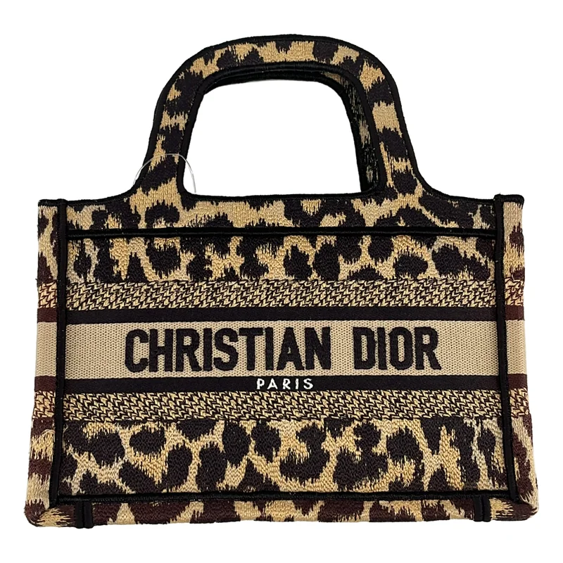 Christian Dior / クリスチャンディオール | ブックトート ミニ レオパード ハンドバッグ |