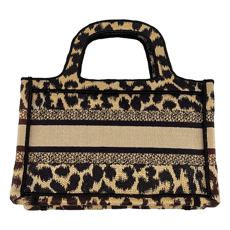 Christian Dior / クリスチャンディオール | ブックトート ミニ レオパード ハンドバッグ |