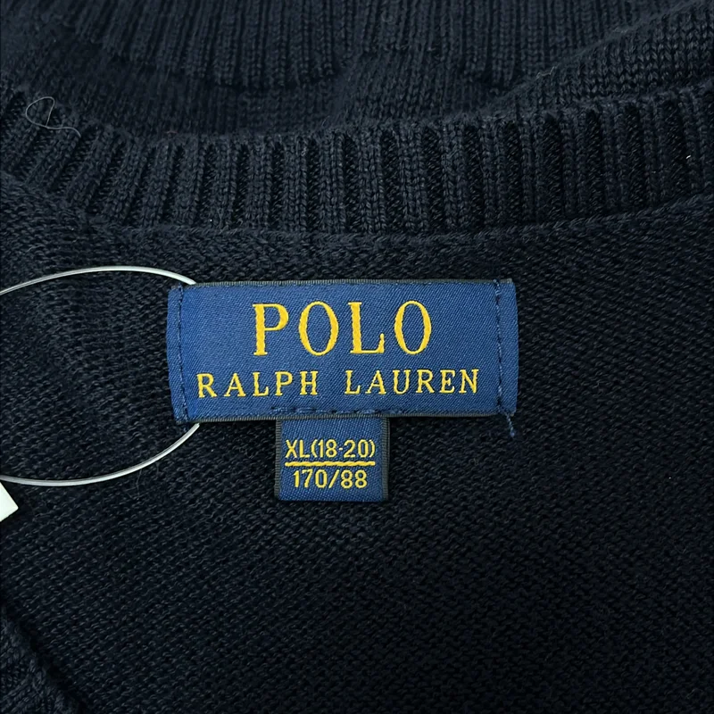 POLO RALPH LAUREN / ポロラルフローレン | コットン Vネック ニットベスト | XL | レディース