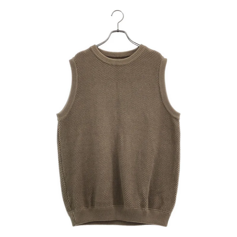 Crepuscule / クレプスキュール | moss stitch vest 鹿の子ベスト 1901-007 | 1 | メンズ