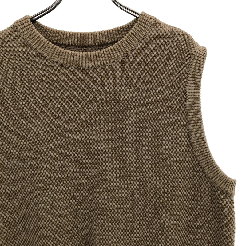 Crepuscule / クレプスキュール | moss stitch vest 鹿の子ベスト 1901-007 | 1 | メンズ