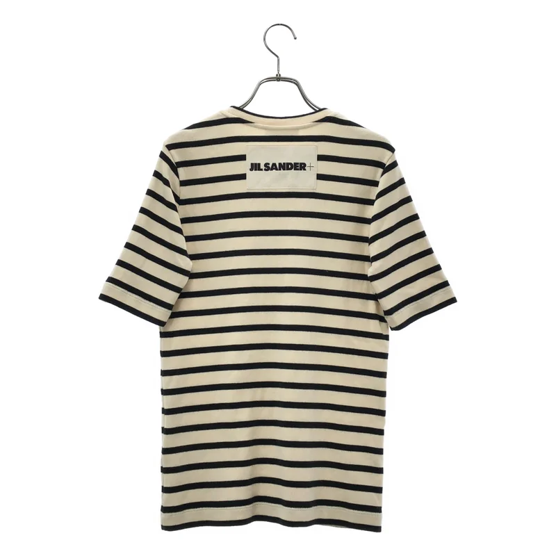 JIL SANDER+ / ジルサンダープラス | 2024SS | コットン ボーダー ニットカットソー | M | レディース