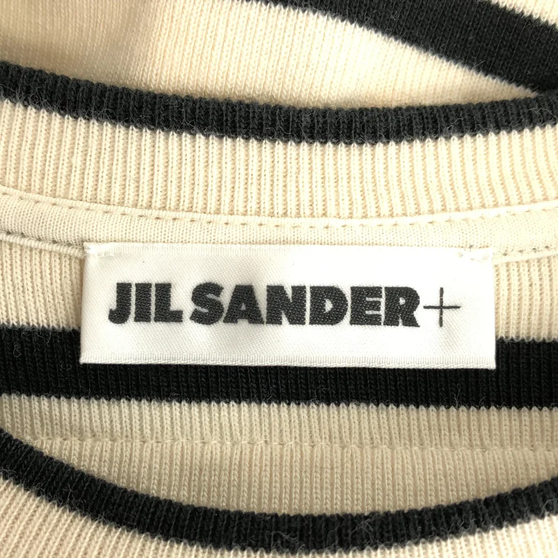 JIL SANDER+ / ジルサンダープラス | 2024SS | コットン ボーダー ニットカットソー | M | レディース