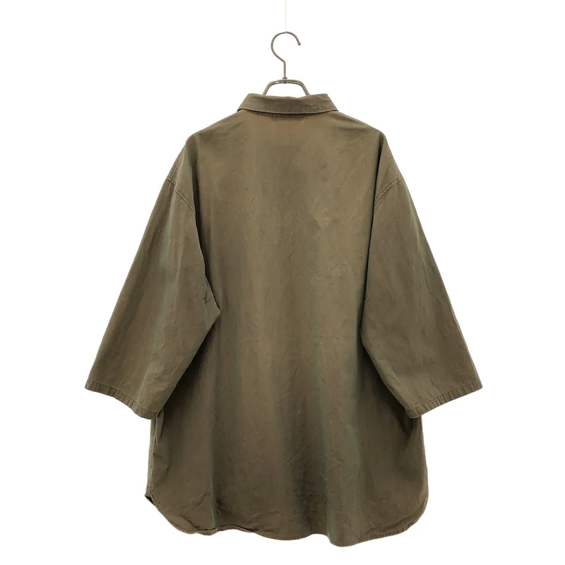 nest robe CONFECT / ネストローブコンフェクト | ボイルギャバ カフスレス 七分袖シャツ | 4 | メンズ