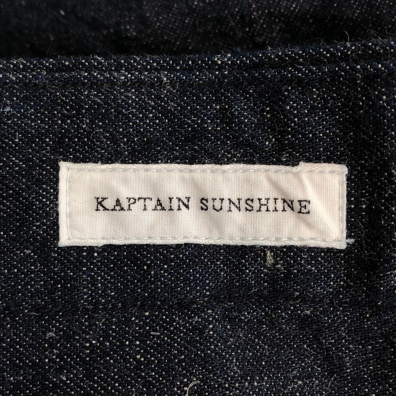Kaptain Sunshine / キャプテンサンシャイン | 2026SS | Cotton Linen Denim Riviera Trousers / コットン リネン ベルテッドデニムパンツ | 3 | メンズ