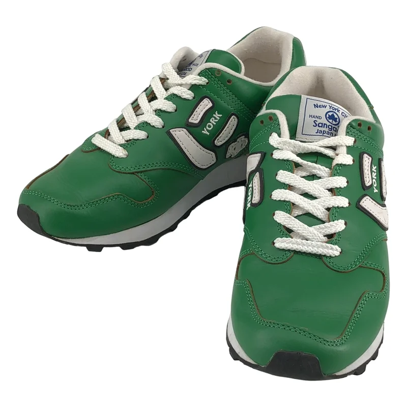 Sangacio / サンガッチョ | にゅ YORK GREEN レザー ローカットスニーカー | 23.5 | レディース