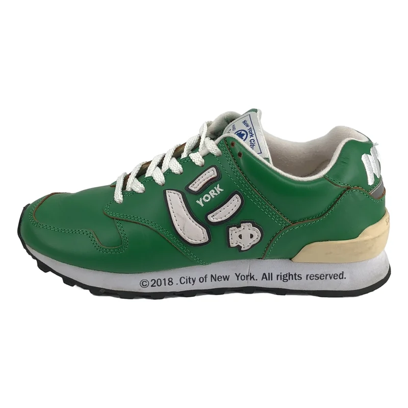 Sangacio / サンガッチョ | にゅ YORK GREEN レザー ローカットスニーカー | 23.5 | レディース