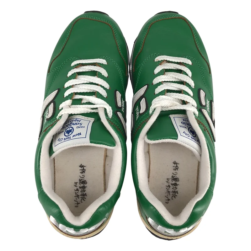 Sangacio / サンガッチョ | にゅ YORK GREEN レザー ローカットスニーカー | 23.5 | レディース
