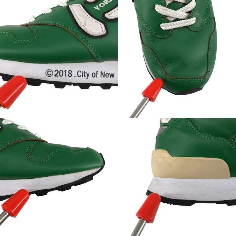 Sangacio / サンガッチョ | にゅ YORK GREEN レザー ローカットスニーカー | 23.5 | レディース