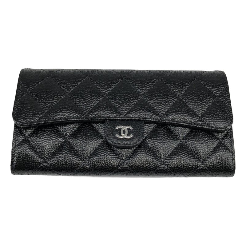 CHANEL / シャネル | AP0241 マトラッセ キャビアスキン ロングウォレット |