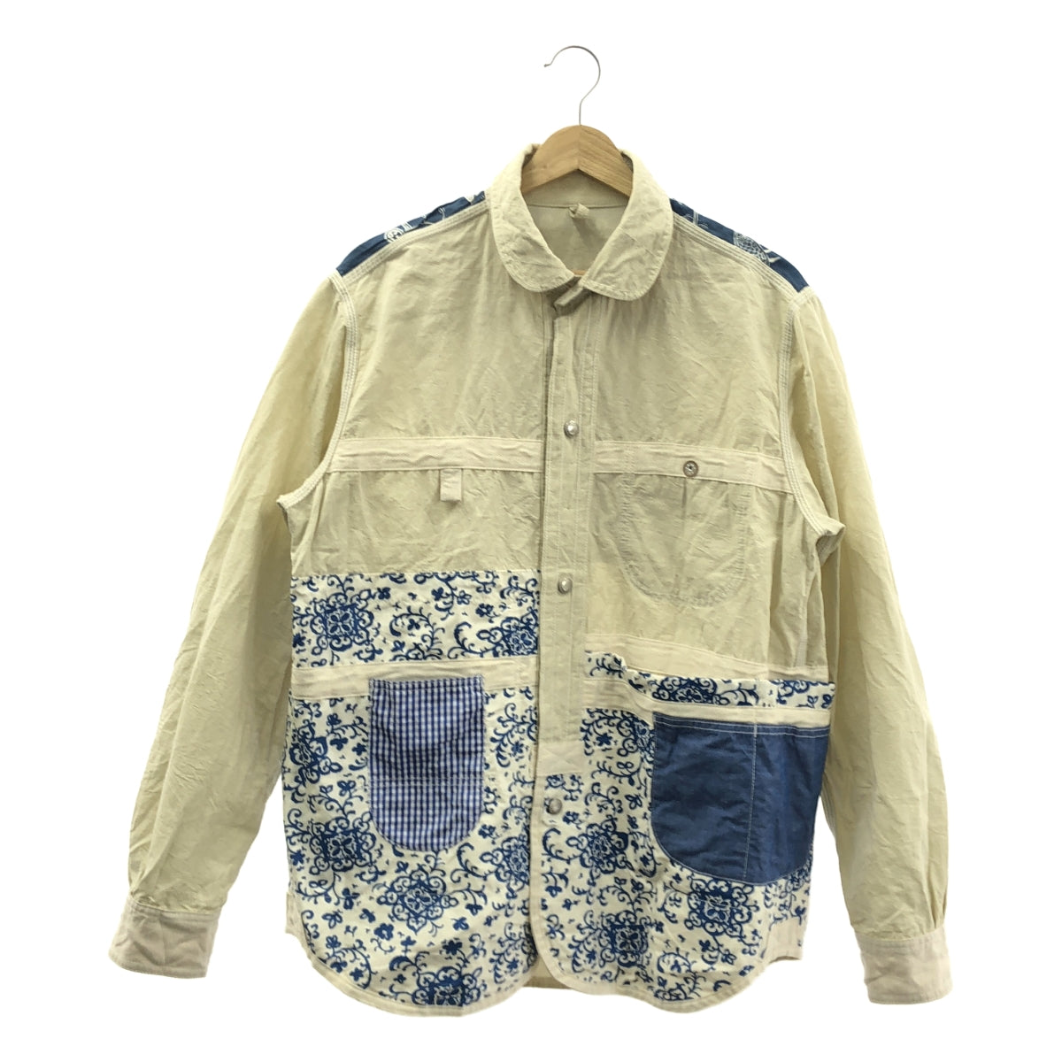 JUNYA WATANABE MAN / ジュンヤワタナベマン | 2022SS | コットン リネン クロス リバーシブル ブルゾン ジャケット | M | オフホワイト | メンズ JUNYA WATANABE MAN / ジュンヤワタナベマン | 2022SS | コットン