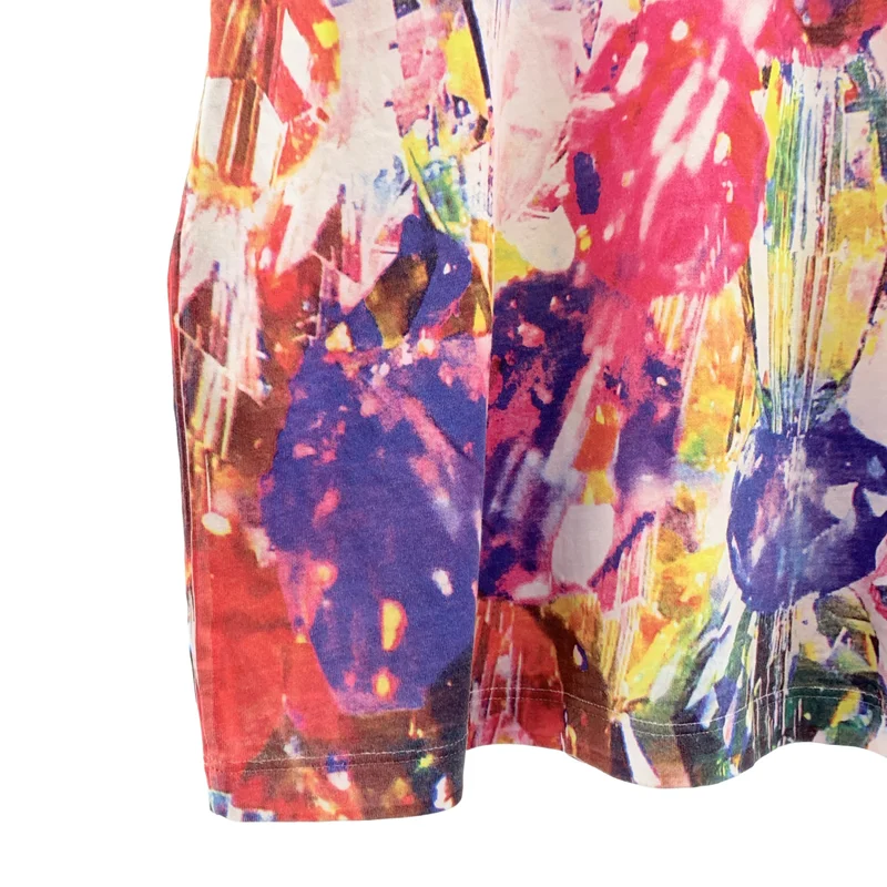 MSGM / エムエスジーエム | 総柄 プリント コットン クルーネック カットソー | S | メンズ