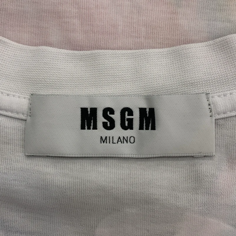MSGM / エムエスジーエム | 総柄 プリント コットン クルーネック カットソー | S | メンズ