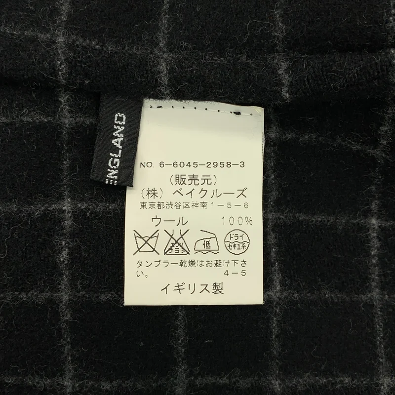 JOURNAL STANDARD / ジャーナルスタンダード | university utility / ウール チェック プリーツスカート |