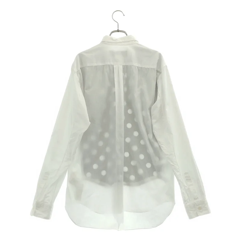 BLACK COMME des GARCONS / ブラックコムデギャルソン | 2011SS | コットン ドット切り替え シャツ | L | メンズ