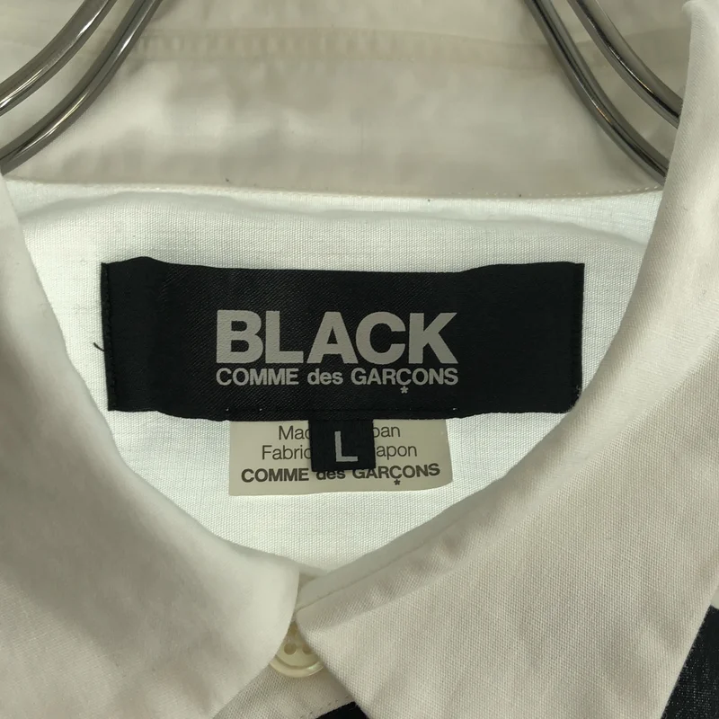 BLACK COMME des GARCONS / ブラックコムデギャルソン | 2011SS | コットン ドット切り替え シャツ | L | メンズ