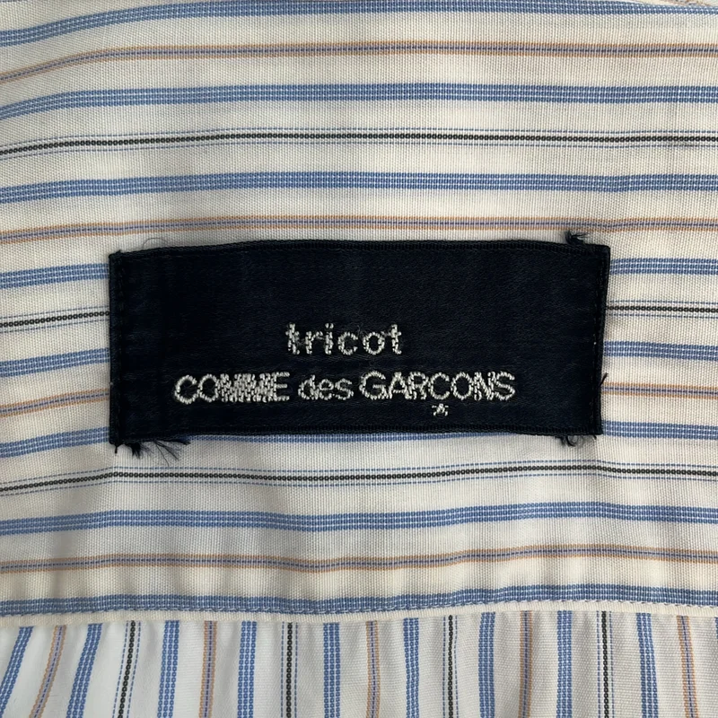 tricot COMME des GARCONS / トリココムデギャルソン | 1999SS | コットン ストライプ 裾切替 シャツ |
