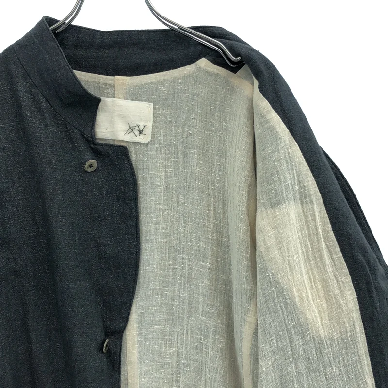灰草 / ハイクサ | sack jacket リネン カットオフ サックジャケット | 4 | グレー系 | メンズ Gray grass / Haikusa | sack jacket linen cut-off sack jacket | 4