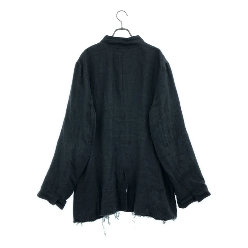 灰草 / ハイクサ | sack jacket リネン カットオフ サックジャケット | 4 | メンズ