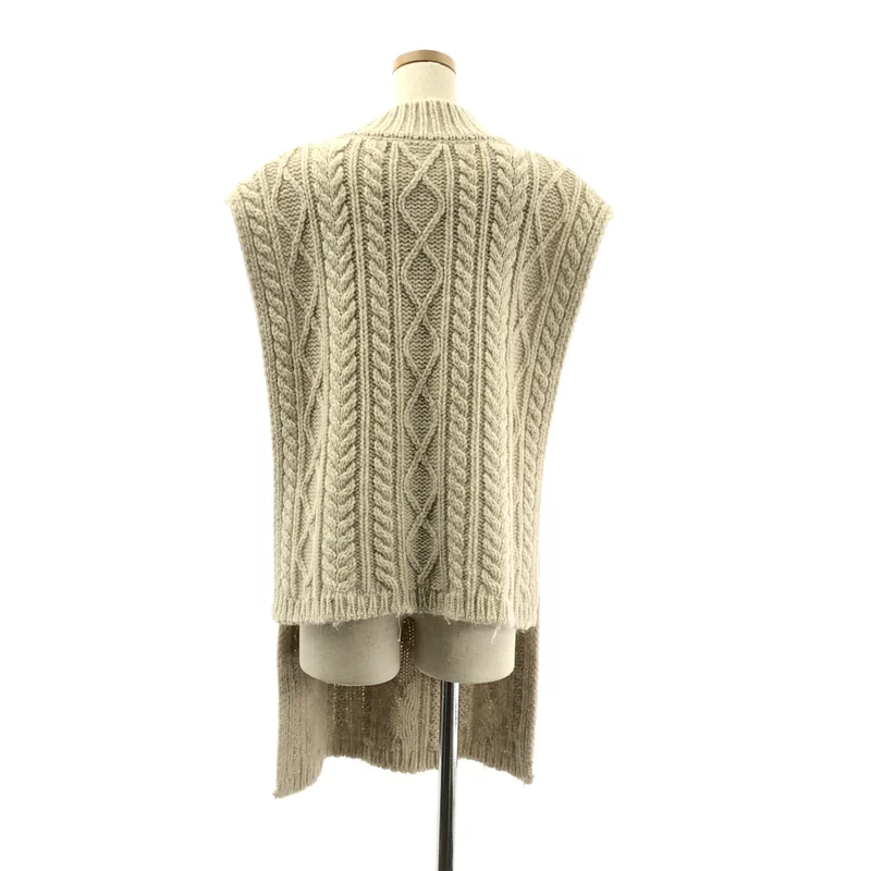 Maison Margiela / メゾンマルジェラ | 2020AW | ウール モヘヤ タバードニット ベスト | S | レディース