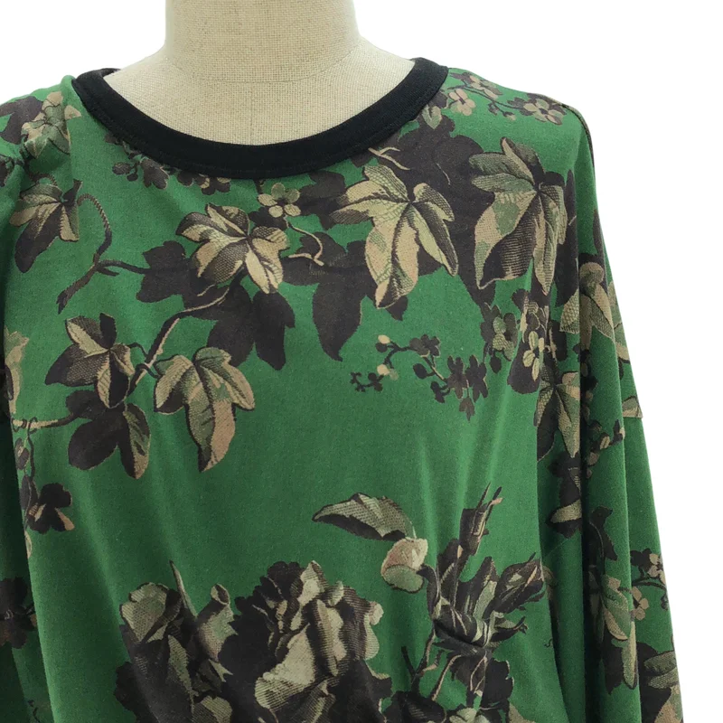 DRIES VAN NOTEN / ドリスヴァンノッテン | コットン プリントギャザー カットソー | S | レディース