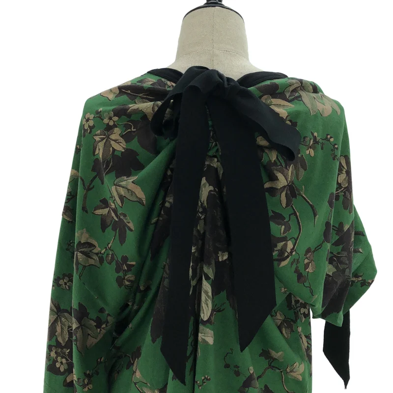 DRIES VAN NOTEN / ドリスヴァンノッテン | コットン プリントギャザー カットソー | S | レディース