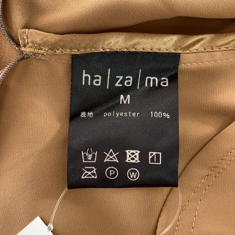 ha | za | ma / ハザマ | オーバーシルエット エンブロイダリー ロゴボタン ポケット シャツ ワンピース | M | レディース