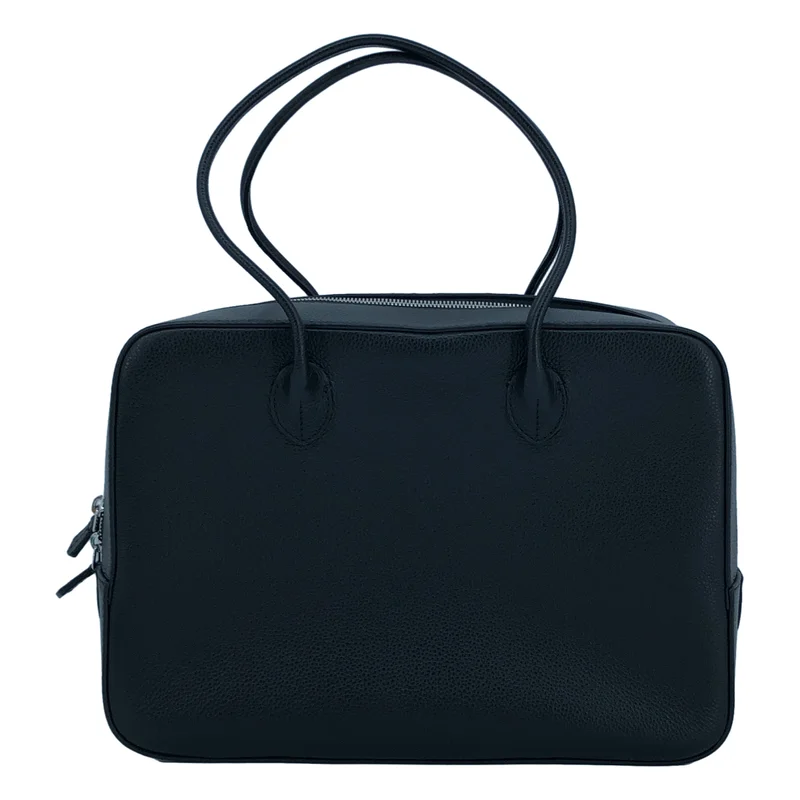MAISON CANAU / メゾンカナウ | BOX BOSTON レザー ボックス ボストンバッグ | L | レディース