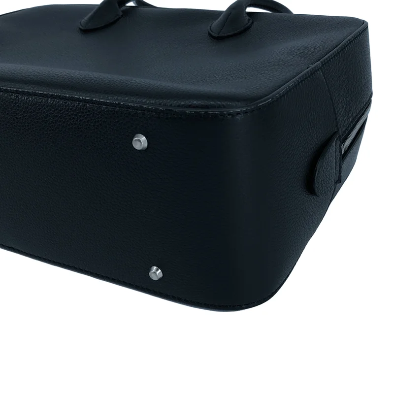 MAISON CANAU / メゾンカナウ | BOX BOSTON レザー ボックス ボストンバッグ | L | レディース