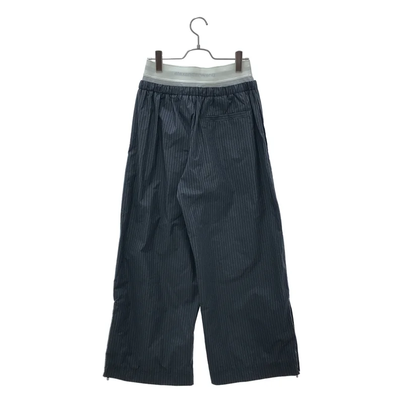 ALEXANDER WANG / アレキサンダーワン | ストライプ ウエスト切替 イージーパンツ | S | レディース