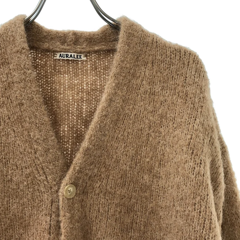 AURALEE / オーラリー | ALPACA WOOL SUPER LIGHT KNIT BIG CARDIGAN アルパカ ウール カーディガン | 4 | メンズ