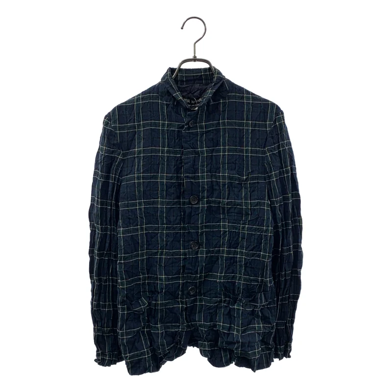 JUNYA WATANABE COMME des GARCONS / ジュンヤワタナベ | 2008SS | シワ加工 チェック シャツジャケット | SS | レディース