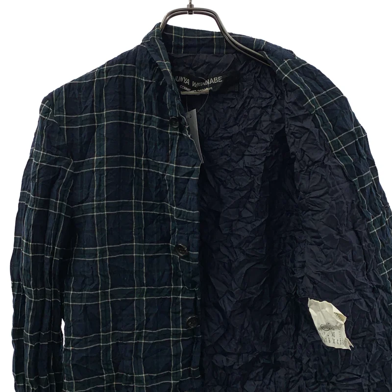 JUNYA WATANABE COMME des GARCONS / ジュンヤワタナベ | 2008SS | シワ加工 チェック シャツジャケット | SS | レディース