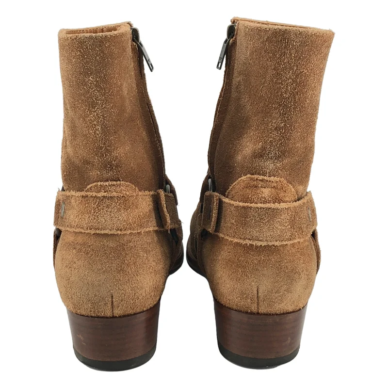 SAINT LAURENT PARIS / サンローランパリ | Classic Wyatt Harness Suede Ring Boot / クラシックワイアット ハーネス スエード リングブーツ | 41 | メンズ