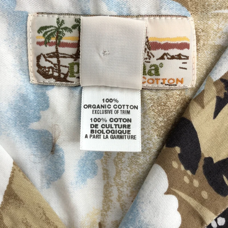 pataloha patagonia / パタゴニアパタロハ | コットン ヤシ アロハ オープンカラー シャツ | L | メンズ