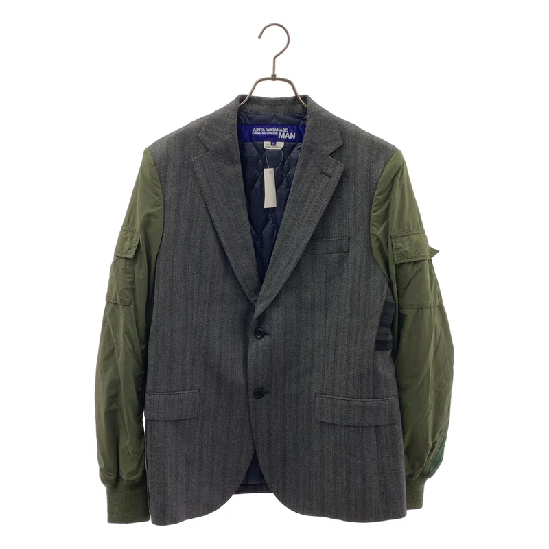 JUNYAWATANABE COMMEdesGARCONS MAN / ジュンヤワタナベマン | 2019AW | ナイロン 切替 キルティング テーラードジャケット | M | メンズ