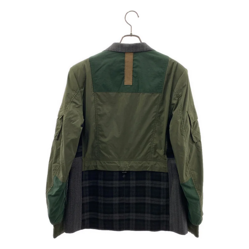 JUNYAWATANABE COMMEdesGARCONS MAN / ジュンヤワタナベマン | 2019AW | ナイロン 切替 キルティング テーラードジャケット | M | メンズ