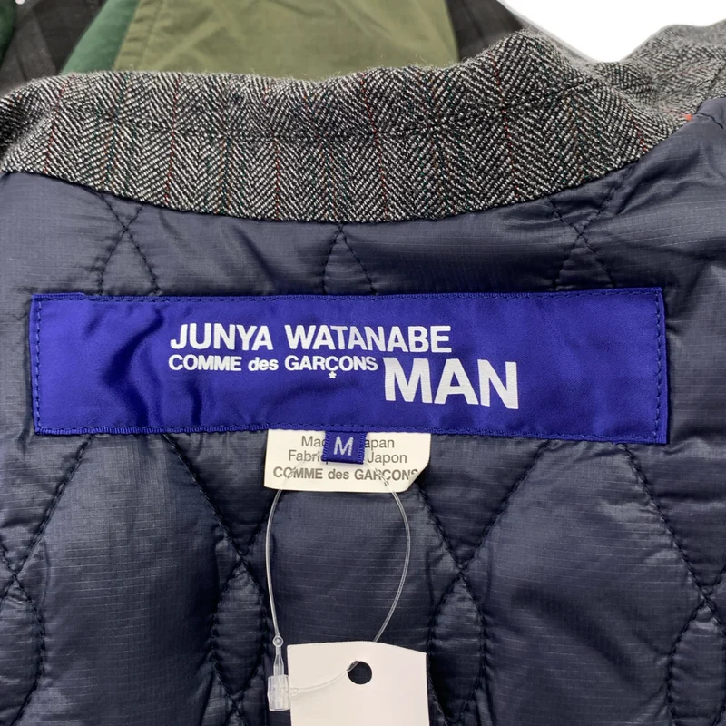 JUNYAWATANABE COMMEdesGARCONS MAN / ジュンヤワタナベマン | 2019AW | ナイロン 切替 キルティング テーラードジャケット | M | メンズ