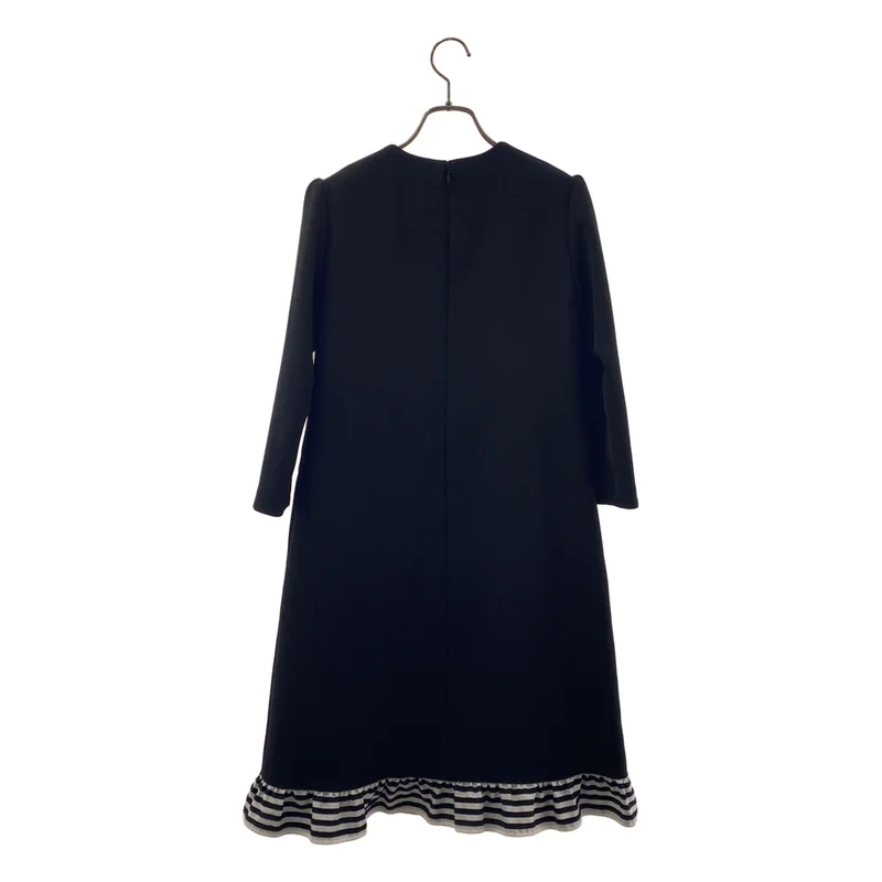 BORDERS at BALCONY / ボーダーズアットバルコニー | TRIMMED DRESS フリル切替 ワンピース | 36 | レディース