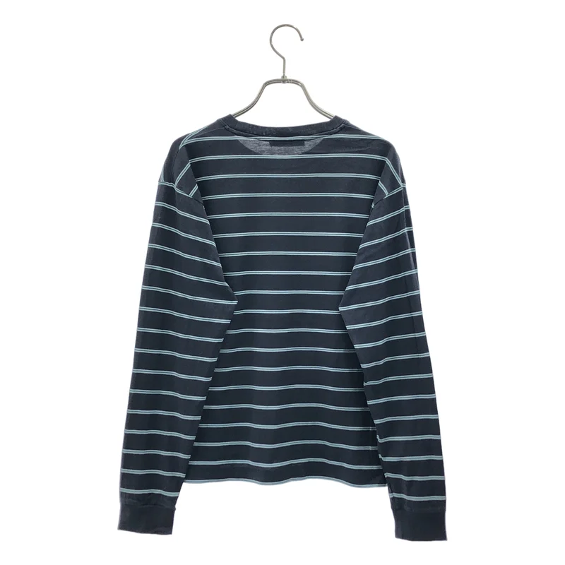 Acne Studios / アクネストゥディオズ | フェイスパッチ コットン ボーダー カットソー | XXS | レディース