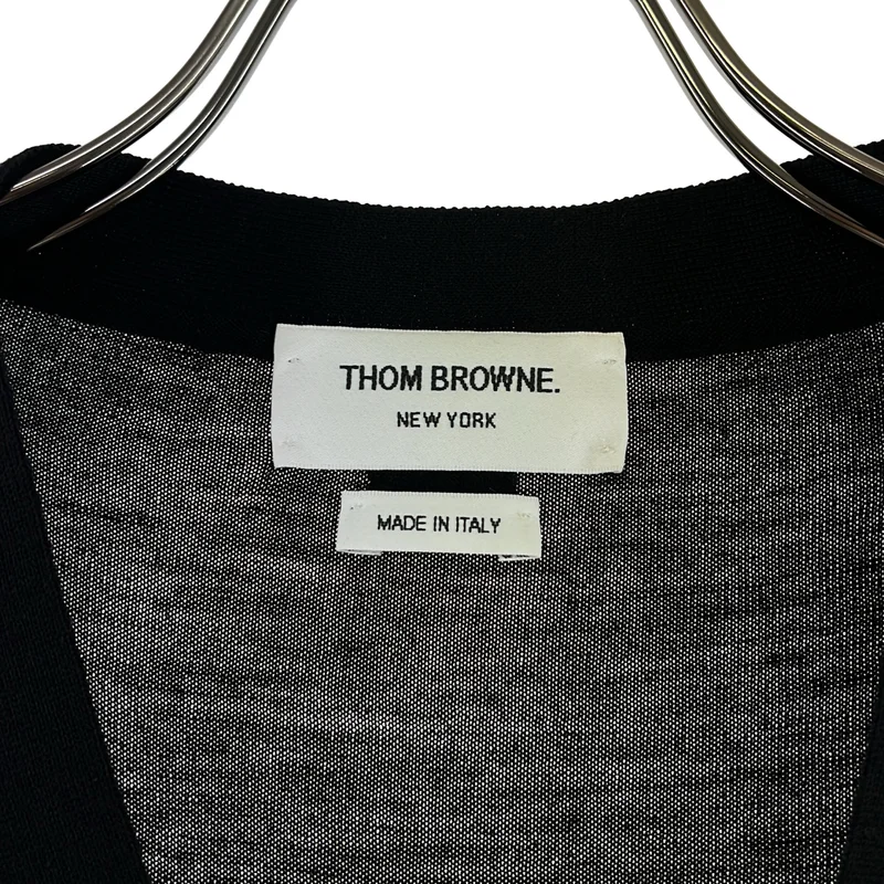 THOM BROWNE / トムブラウン | 4bar / ウール ニット カーディガン | 1 | メンズ