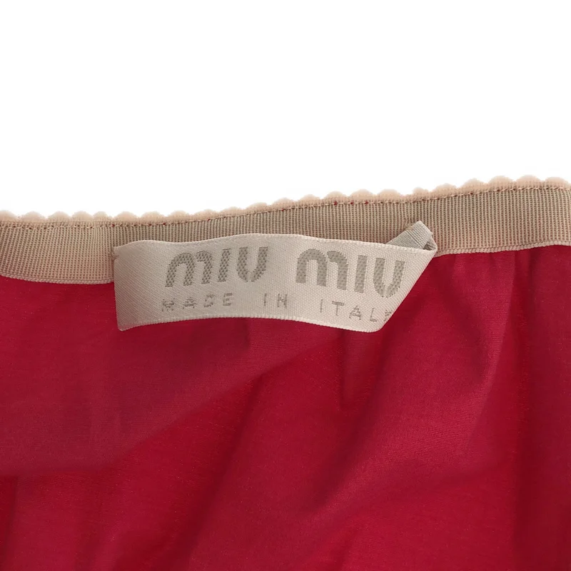 miu miu / ミュウミュウ | コットン フレアミニスカート | 40 | レディース