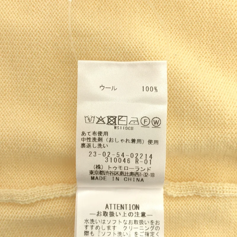 GALERIE VIE / ギャルリーヴィー | 2025AW | ウーステッドウール ラウンドネックプルオーバー | F | レディース