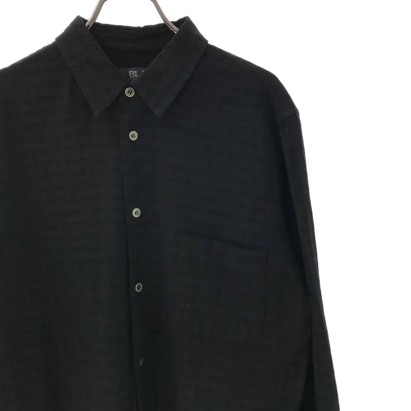 BLACK COMME des GARCONS / ブラックコムデギャルソン | コットン 製品染め ギンガムチェックシャツ | L | メンズ