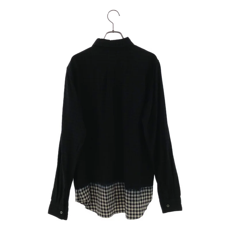 BLACK COMME des GARCONS / ブラックコムデギャルソン | コットン 製品染め ギンガムチェックシャツ | L | メンズ