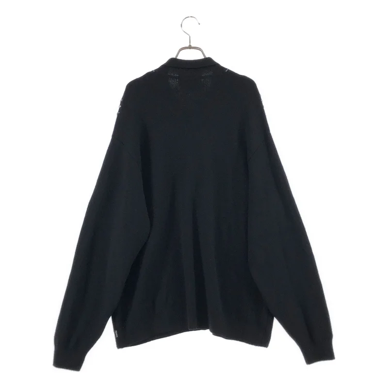 SUPREME / シュプリーム | Stripe Zip Up Polo Sweater ストライプ ジップアップ ポロニット | L | メンズ