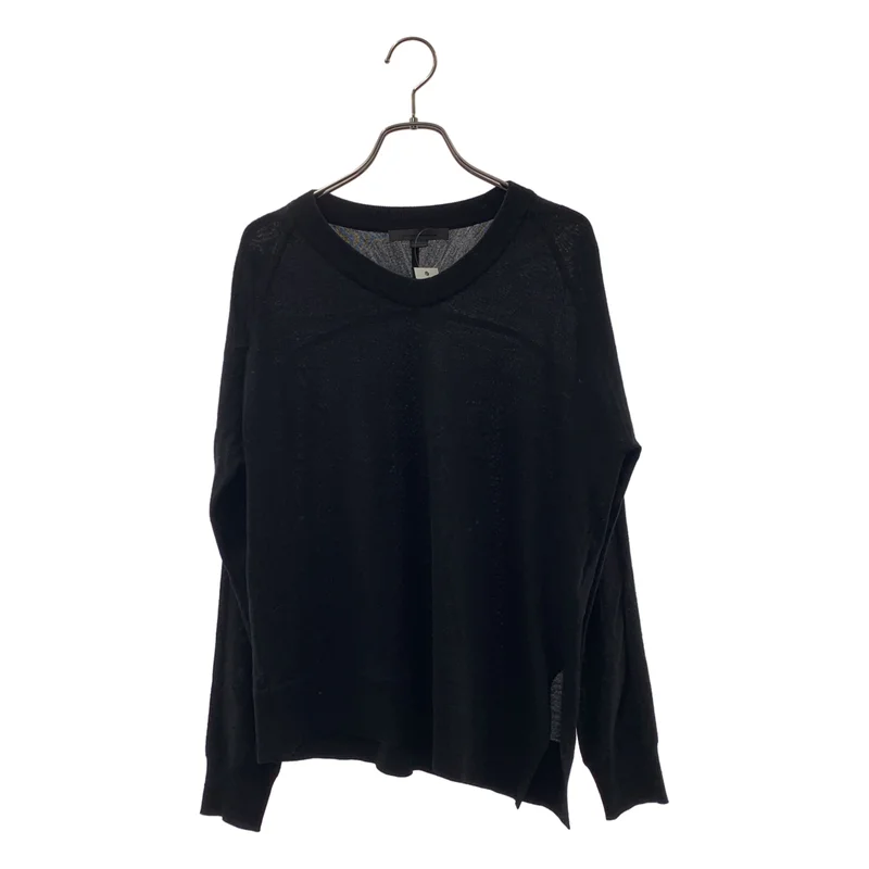 ALEXANDER WANG / アレキサンダーワン | ウール サイドスリット クルーネックニット | XS | レディース