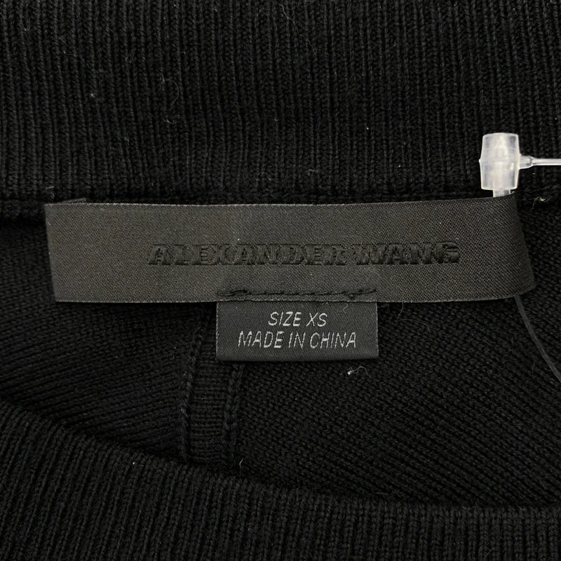ALEXANDER WANG / アレキサンダーワン | ウール サイドスリット クルーネックニット | XS | レディース