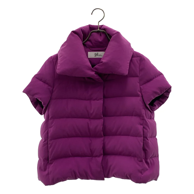 ISSEY MIYAKE / イッセイミヤケ | 2010AW | 24 / ビッグカラー 半袖 ショートダウンジャケット | 1 | レディース
